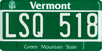 VT license plate LSQ518