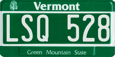 VT license plate LSQ528