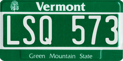 VT license plate LSQ573
