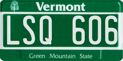 VT license plate LSQ606