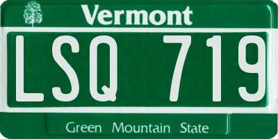 VT license plate LSQ719