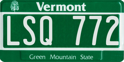 VT license plate LSQ772