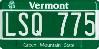 VT license plate LSQ775