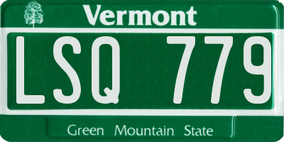 VT license plate LSQ779