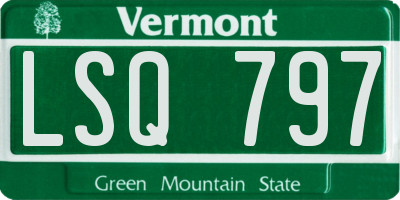VT license plate LSQ797