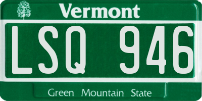 VT license plate LSQ946
