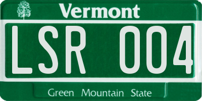 VT license plate LSR004