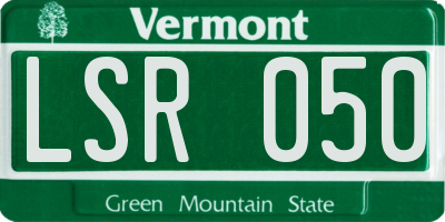 VT license plate LSR050