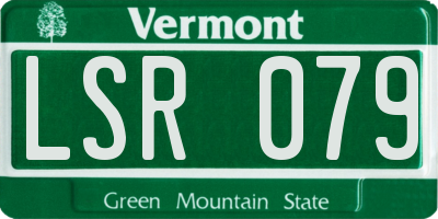 VT license plate LSR079