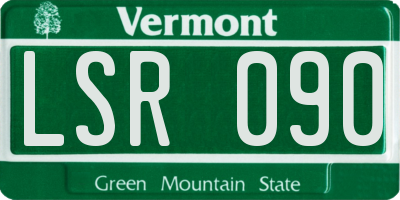 VT license plate LSR090