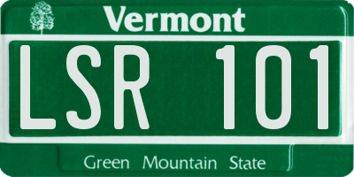 VT license plate LSR101