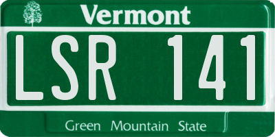 VT license plate LSR141