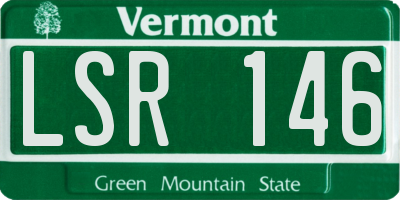 VT license plate LSR146
