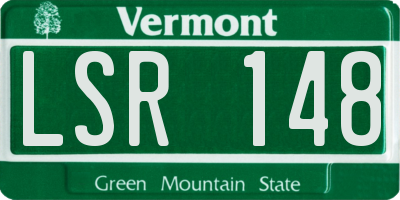 VT license plate LSR148