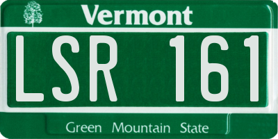 VT license plate LSR161