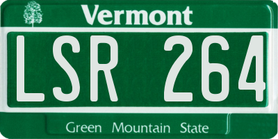 VT license plate LSR264