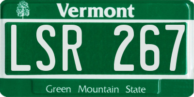 VT license plate LSR267