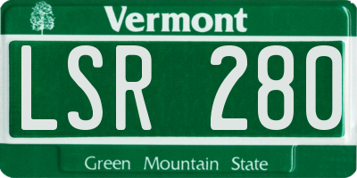 VT license plate LSR280