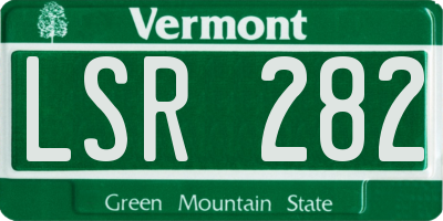 VT license plate LSR282