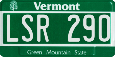 VT license plate LSR290