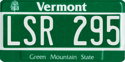VT license plate LSR295