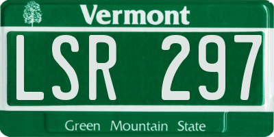 VT license plate LSR297