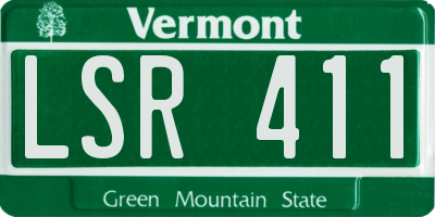 VT license plate LSR411