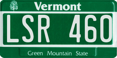 VT license plate LSR460