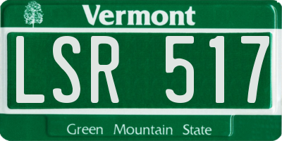 VT license plate LSR517