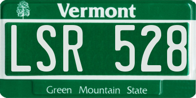VT license plate LSR528