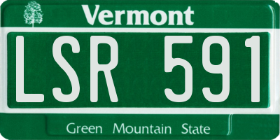 VT license plate LSR591
