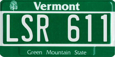 VT license plate LSR611