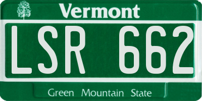 VT license plate LSR662