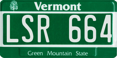 VT license plate LSR664