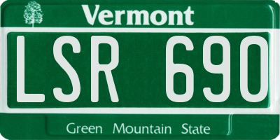 VT license plate LSR690