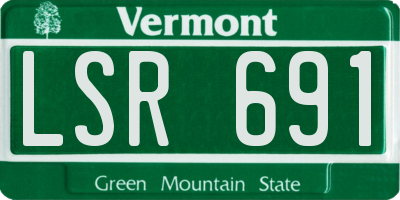 VT license plate LSR691
