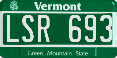 VT license plate LSR693