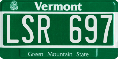 VT license plate LSR697