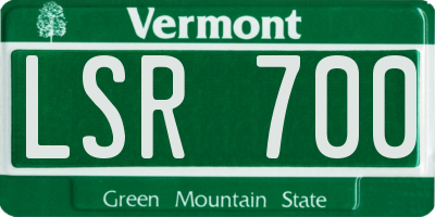VT license plate LSR700