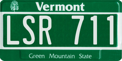 VT license plate LSR711