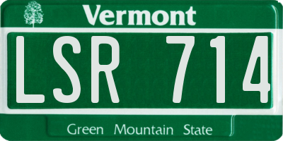 VT license plate LSR714