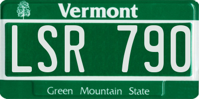 VT license plate LSR790