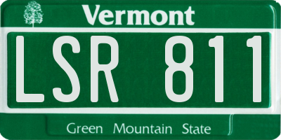 VT license plate LSR811