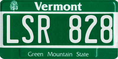 VT license plate LSR828