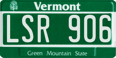 VT license plate LSR906