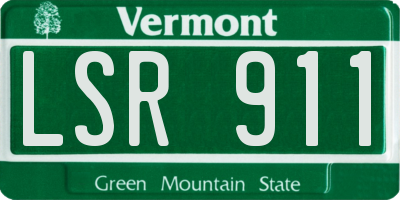 VT license plate LSR911