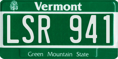 VT license plate LSR941