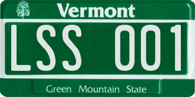 VT license plate LSS001