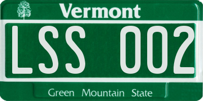 VT license plate LSS002