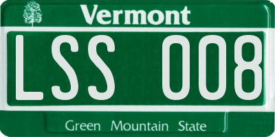 VT license plate LSS008